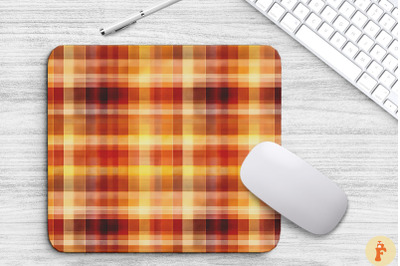 Thanksgiving Plaid Pattern Mouse Pad