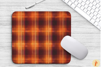 Thanksgiving Plaid Pattern Mouse Pad