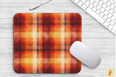 Thanksgiving Plaid Pattern Mouse Pad