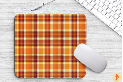 Thanksgiving Plaid Pattern Mouse Pad