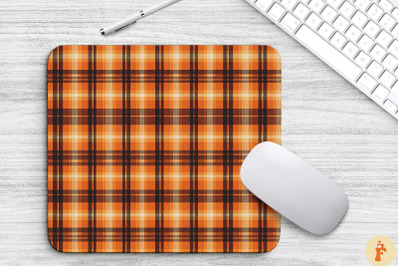 Thanksgiving Plaid Pattern Mouse Pad