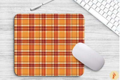 Thanksgiving Plaid Pattern Mouse Pad