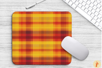 Thanksgiving Plaid Pattern Mouse Pad