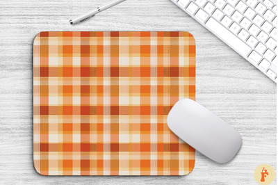 Thanksgiving Plaid Pattern Mouse Pad