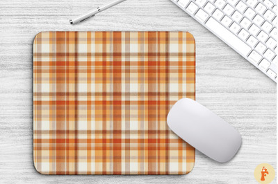 Thanksgiving Plaid Pattern Mouse Pad