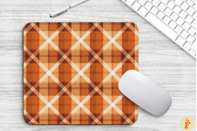 Thanksgiving Plaid Pattern Mouse Pad