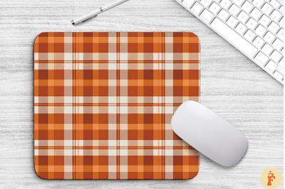 Thanksgiving Plaid Pattern Mouse Pad