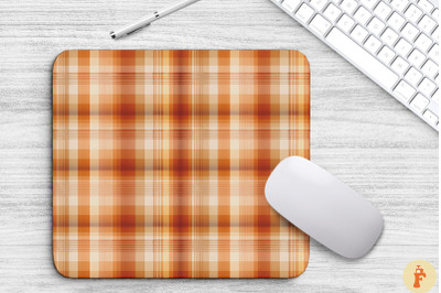 Thanksgiving Plaid Pattern Mouse Pad