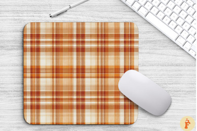 Thanksgiving Plaid Pattern Mouse Pad