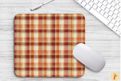 Thanksgiving Plaid Pattern Mouse Pad