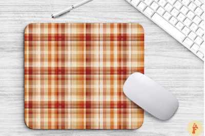 Thanksgiving Plaid Pattern Mouse Pad