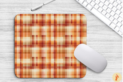 Thanksgiving Plaid Pattern Mouse Pad