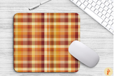 Thanksgiving Plaid Pattern Mouse Pad