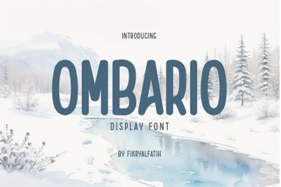Ombario - Display Font