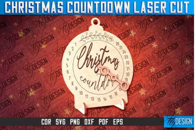 Christmas Countdown Laser Cut | Winter Design | Funny Xmas