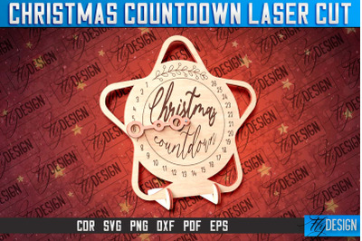 Christmas Countdown Laser Cut | Winter Design | Funny Xmas