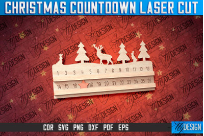 Christmas Countdown Laser Cut | Winter Design | Funny Xmas