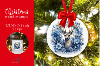 Christmas Round Ornaments Sublimation PNG