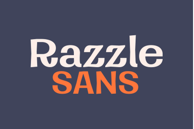 Razzle Sans | A Whimsical Sans Serif