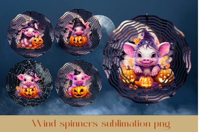 Halloween wind spinner sublimation Spooky wind spinner png