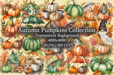 Autumn Pumpkins Collection Sublimation