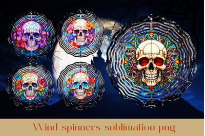 Halloween wind spinner sublimation Spooky wind spinner png