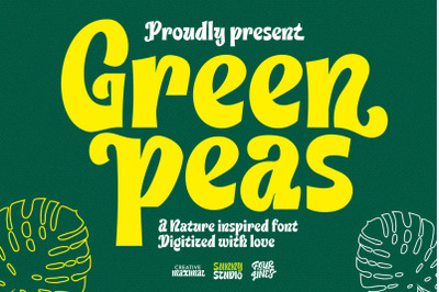 Green Peas - Decorative Font