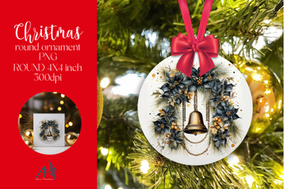 Christmas Round Ornament Sublimation PNG