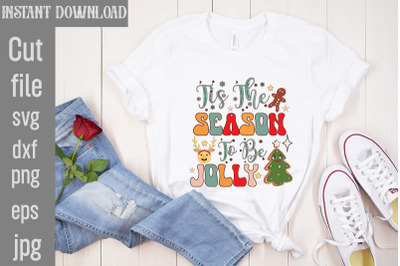 Tis The Season To Be Jolly Retro Sublimation&2C;Retro Christmas Bundle&2C; C