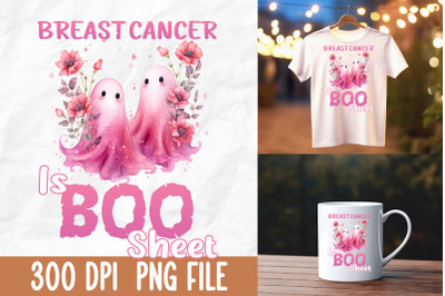 Breast Cancer Is Boo Sheet Pink Ghosts