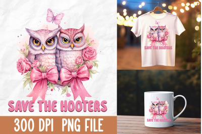 Save The Hooters Breast Cancer Owl