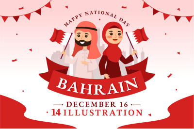 14 Bahrain National Day Illustration