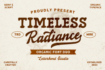 Timeless Radiance - Organic Font Duo
