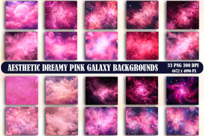 Aesthetic Dreamy Pink Galaxy Backgrounds