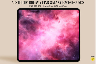 Aesthetic Pink Nebula Backgrounds