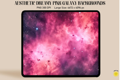 Aesthetic Pink Nebula Backgrounds