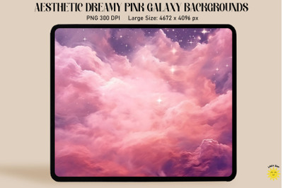 Soft Pink Galaxy Backgrounds