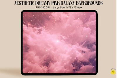 Pastel Pink Starry Skies Backgrounds