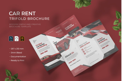 Car Rent - Trifold Brochure