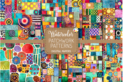 Patchwork Patterns - Transparent Watercolor Papers