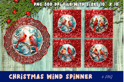 Winter forest Christmas wind spinner | Sublimation