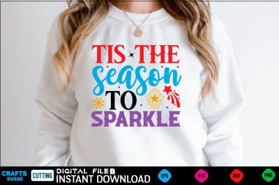 tis the season to sparkle svg