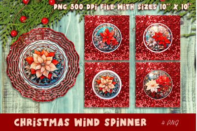 Winter forest Christmas wind spinner | Sublimation