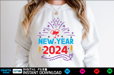 new year 2024 svg