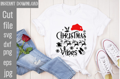 Christmas Vibes SVG cut filefunny Christmas png&2C; retro Santa png&2C; mama