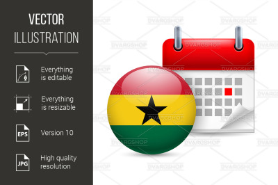 Icon of National Day in Ghana