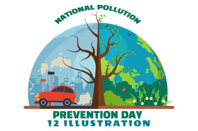 12 National Pollution Prevention Day Illustration