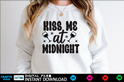 kiss me at midnight svg