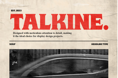 Talkine - Bold Headline Font