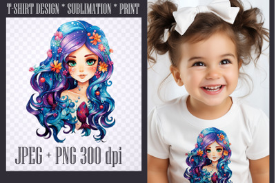 Mermaid Sublimation|PNG|JPEG